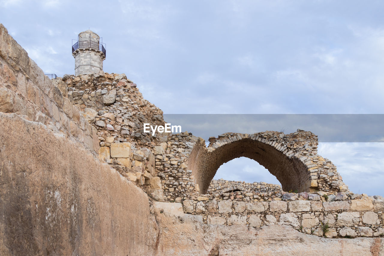 LOW ANGLE VIEW OF OLD RUIN