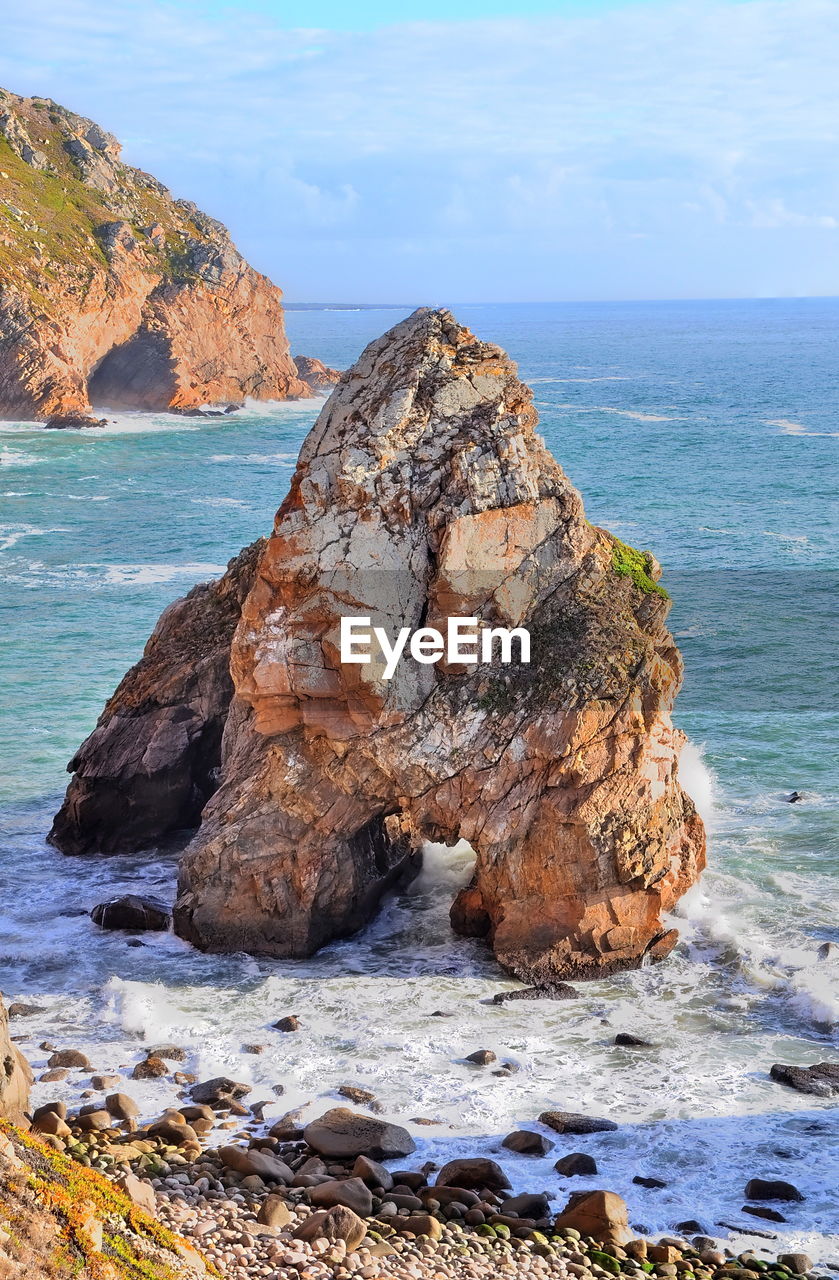  view of rock formation on coastline