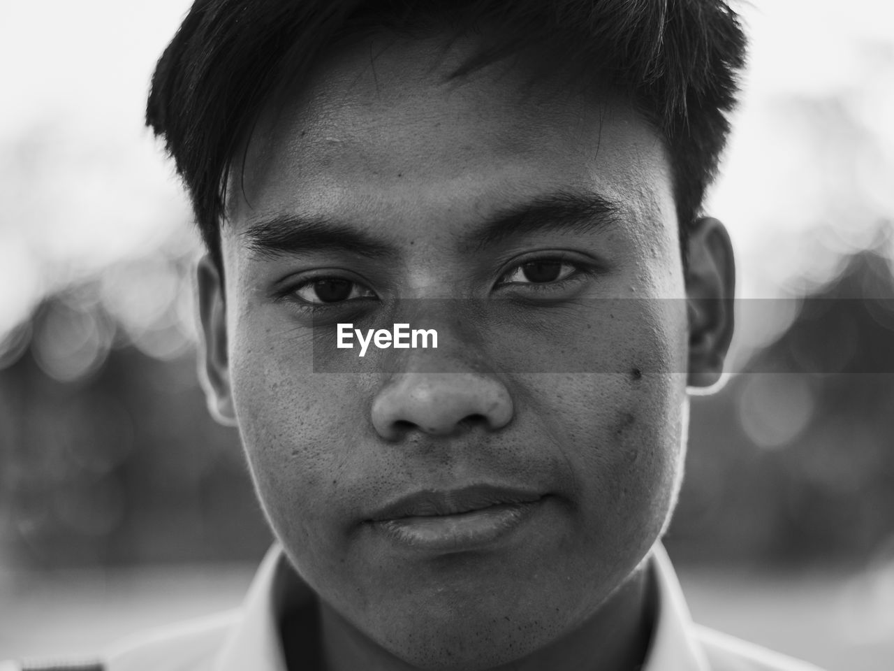 Close-up portrait of young man