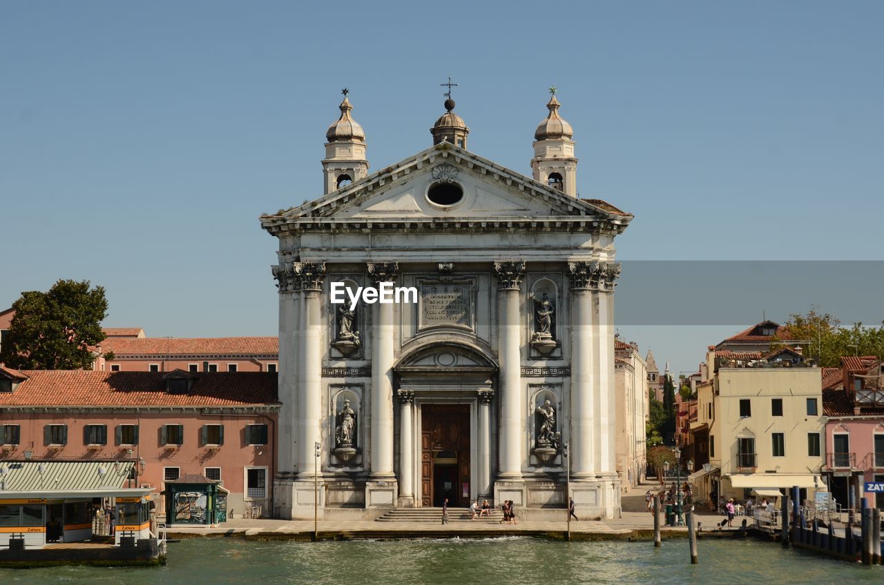 Venice building from the lagoon 