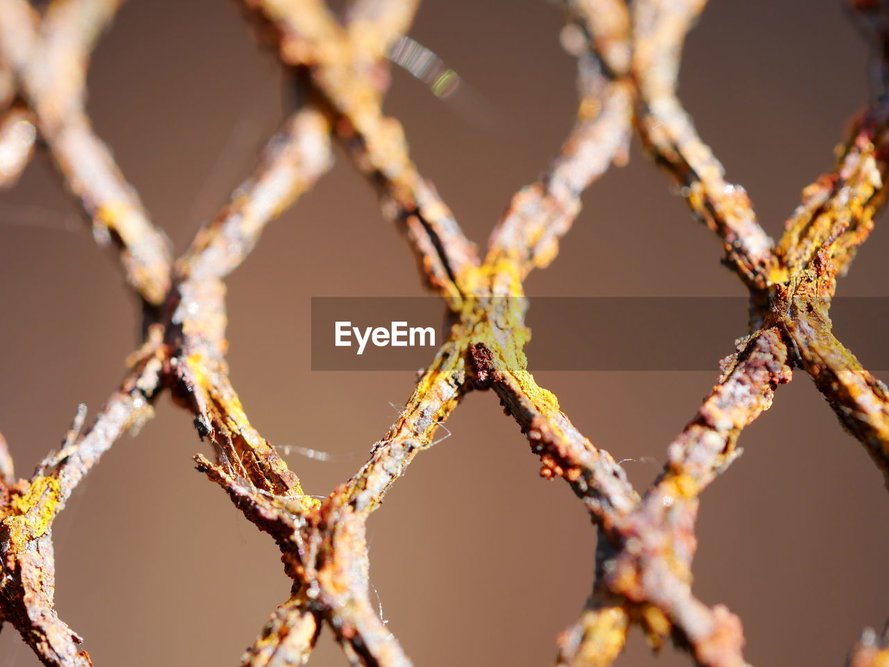 Full frame shot of rusty chainlink fence