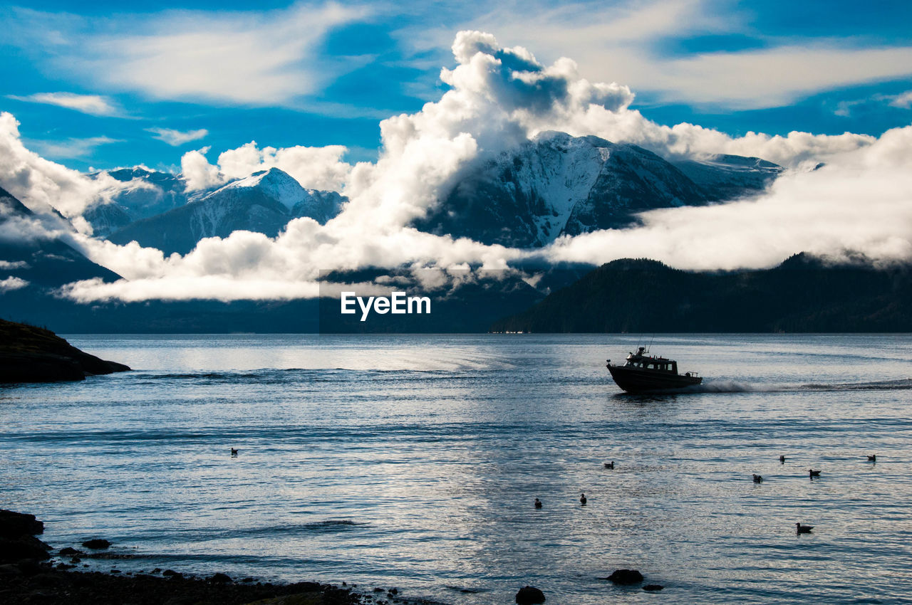 Scenic view of sea against sky