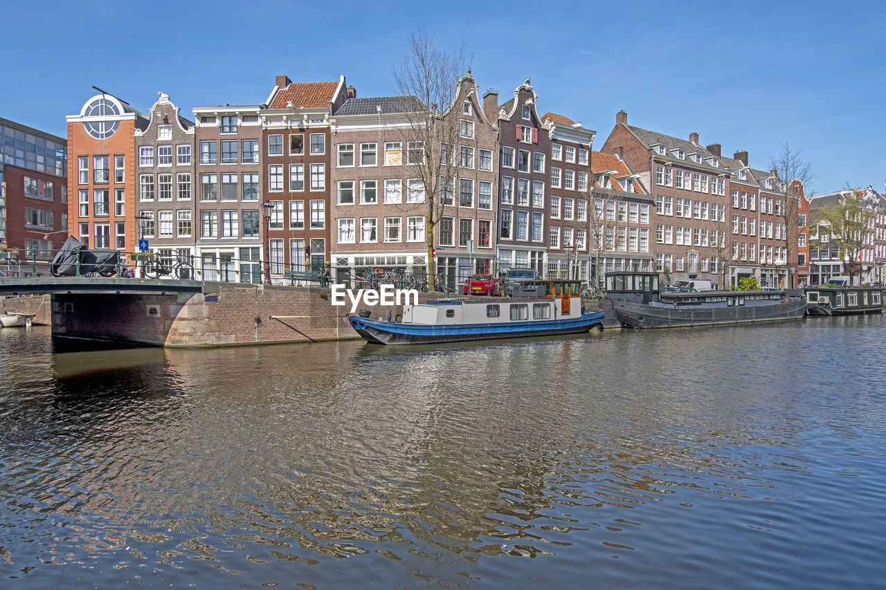 City scenic from in the jordaan in amsterdam in the netherlands