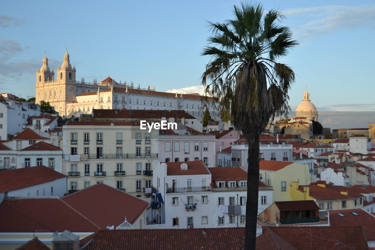 Idyllic cityscape of lisbon