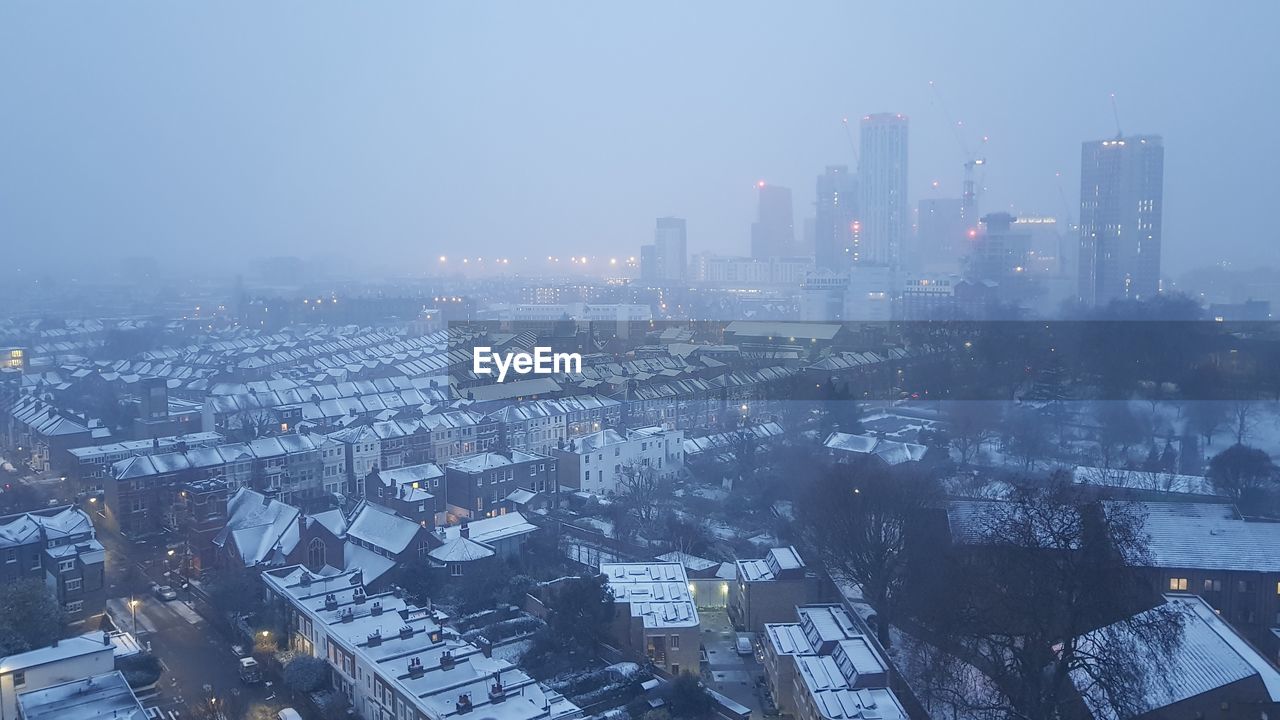 AERIAL VIEW OF CITYSCAPE