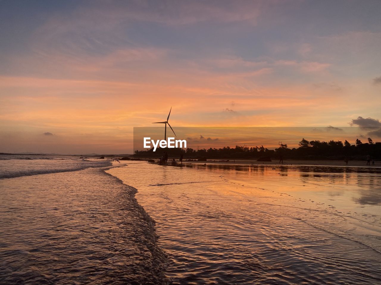 SCENIC VIEW OF SEA DURING SUNSET