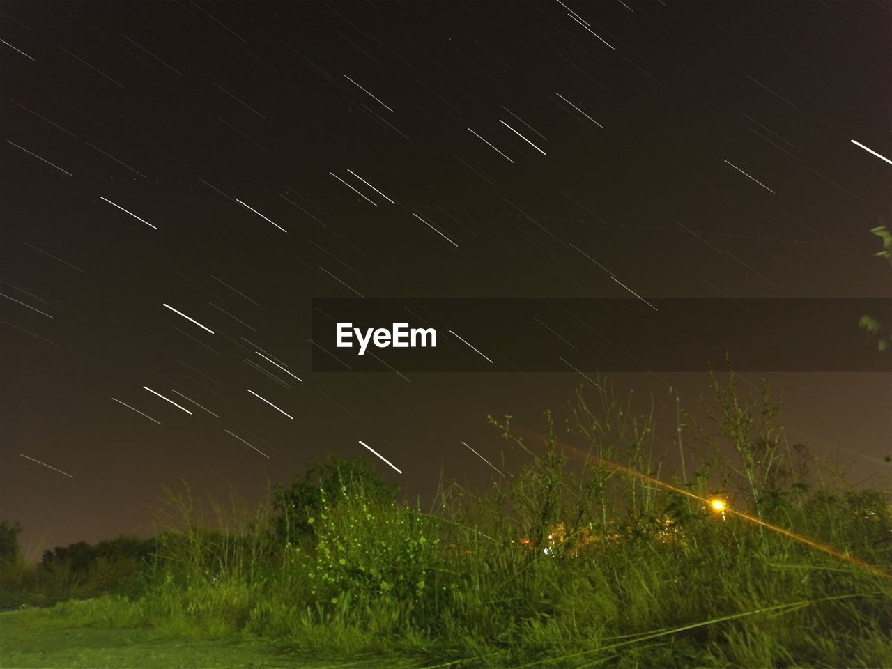 Scenic view of star field at night