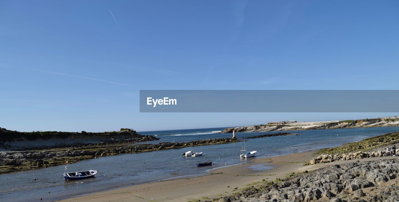 VIEW OF BEACH AGAINST CLEAR SKY