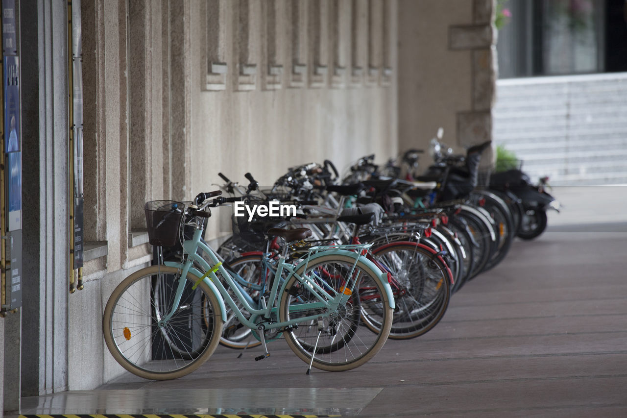 bicycle parked on street