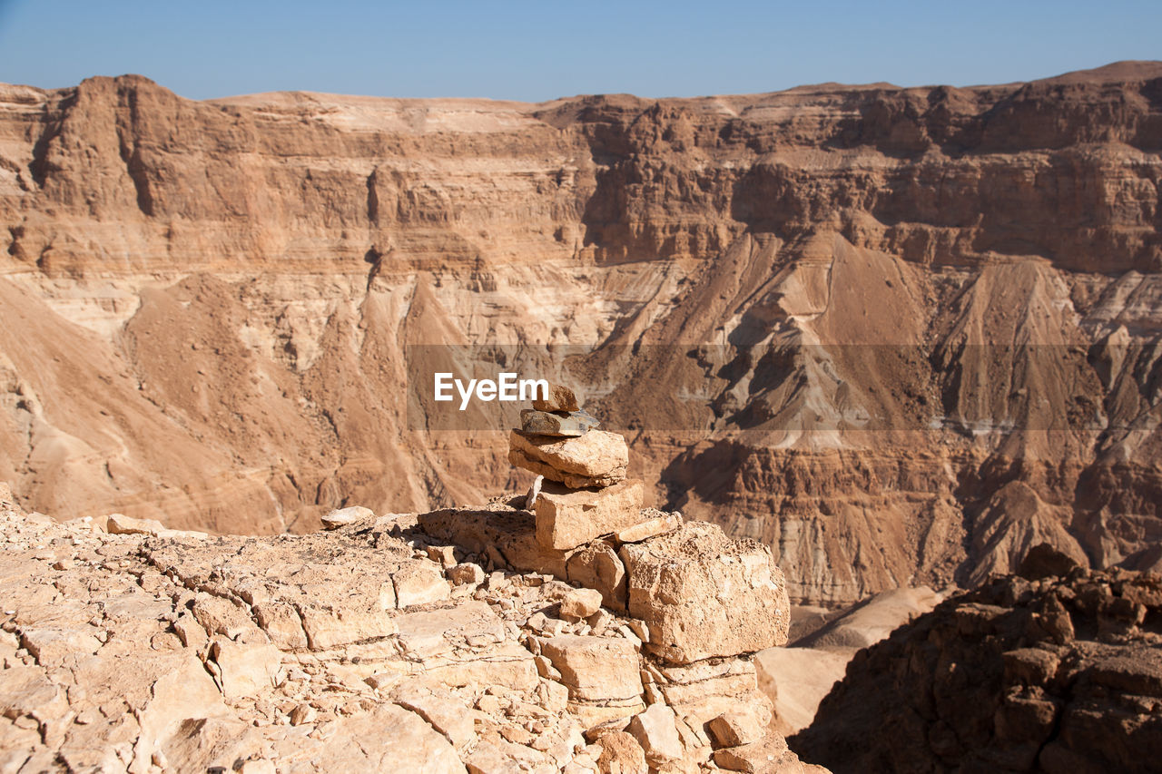 ROCK FORMATIONS IN A CANYON