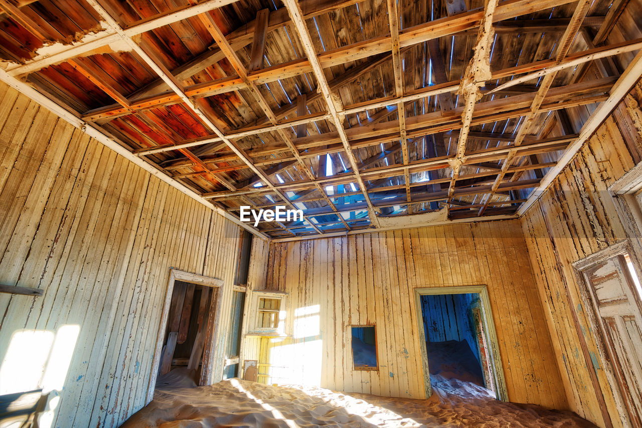 Interior of abandoned house