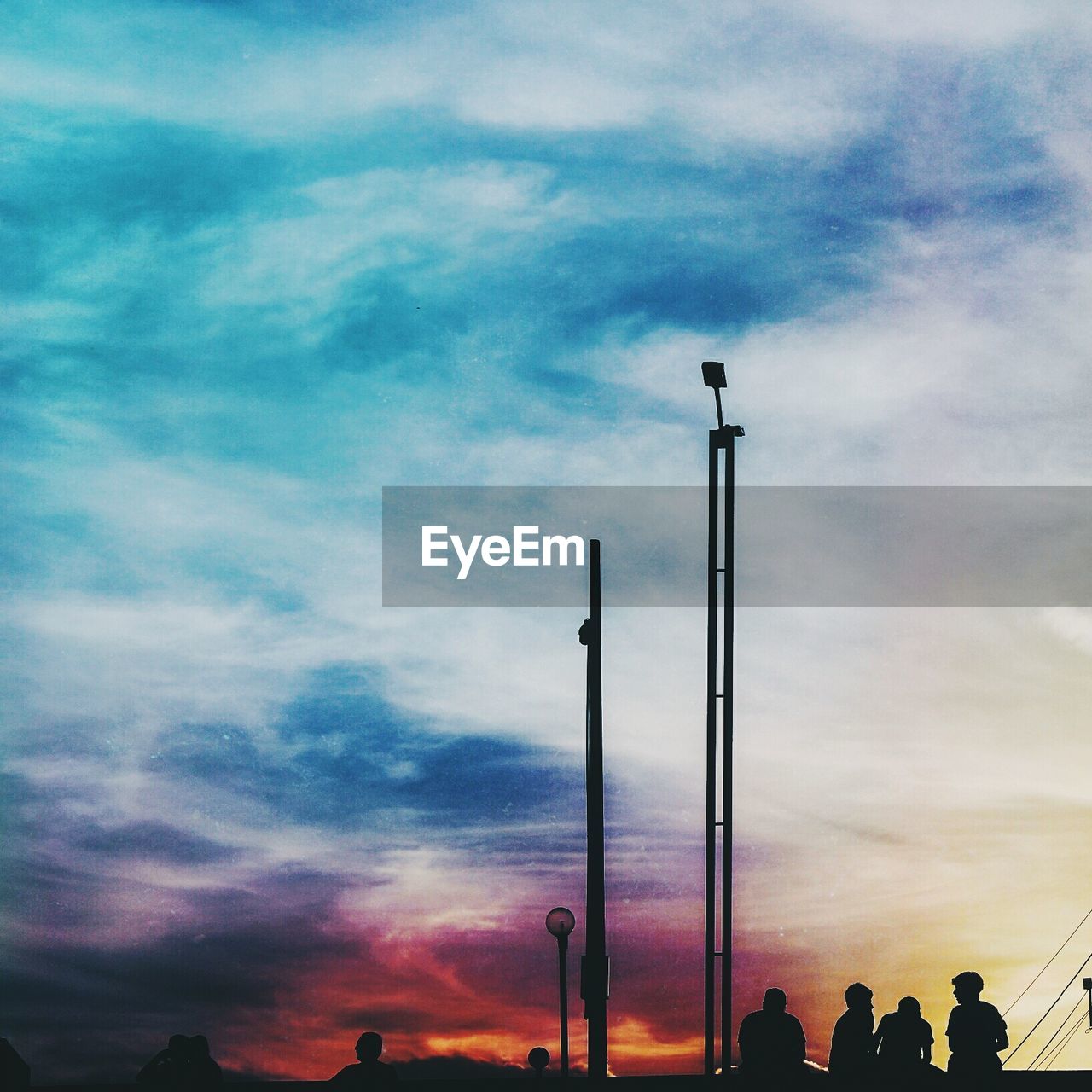 cloud - sky, sky, silhouette, real people, outdoors, men, sunset, nature, beauty in nature, day, people