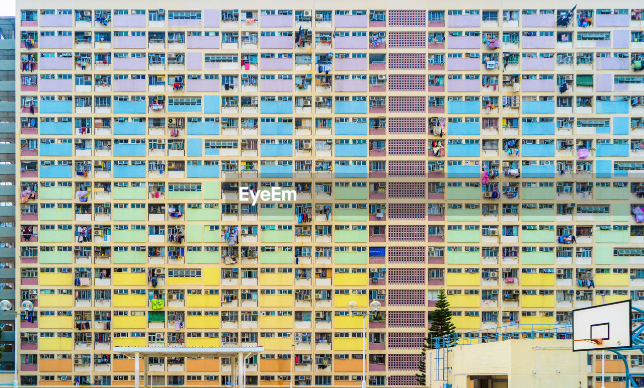 Full frame shot of residential building