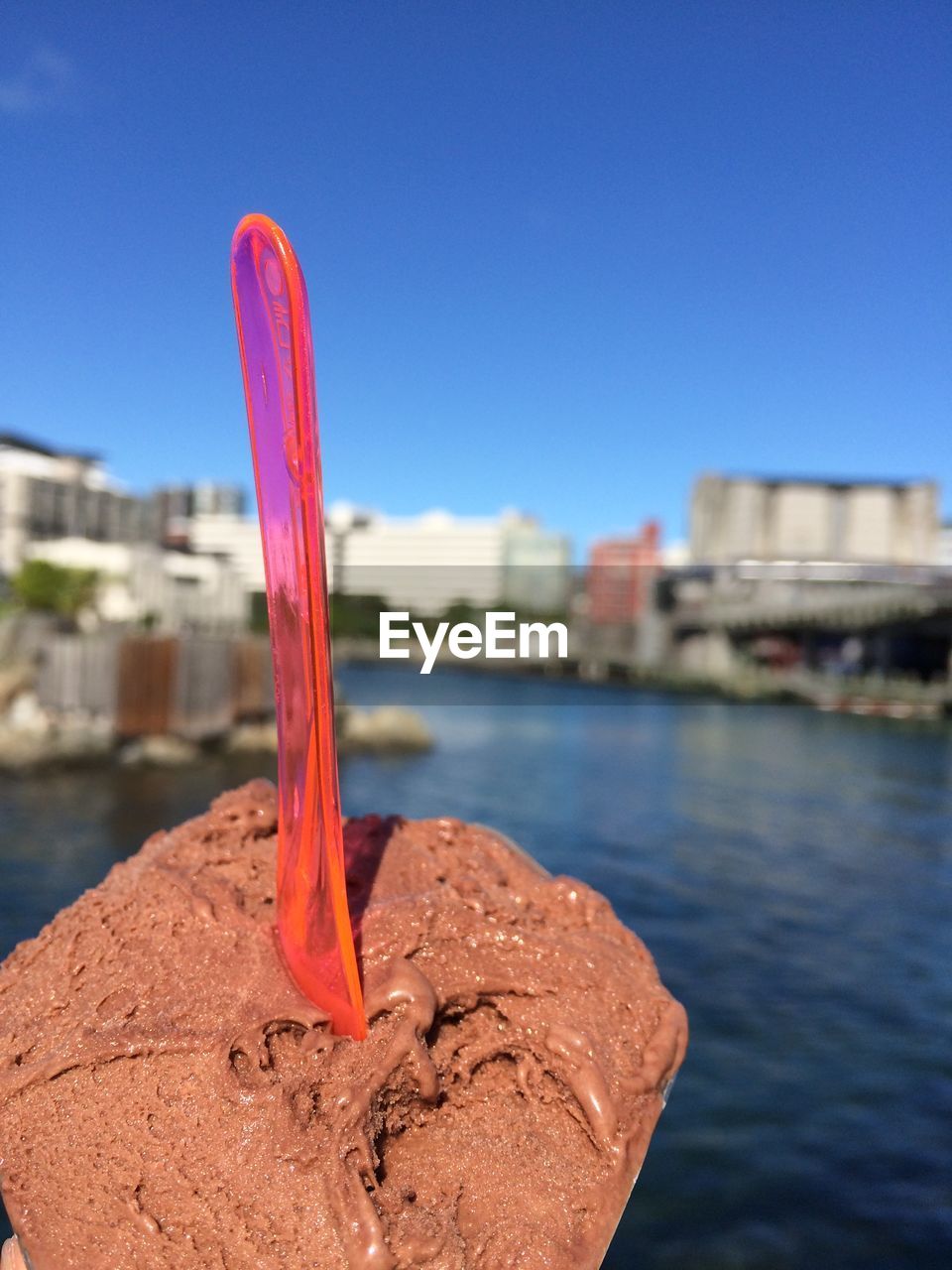 CLOSE-UP OF RED FLOWER AGAINST BUILT STRUCTURE