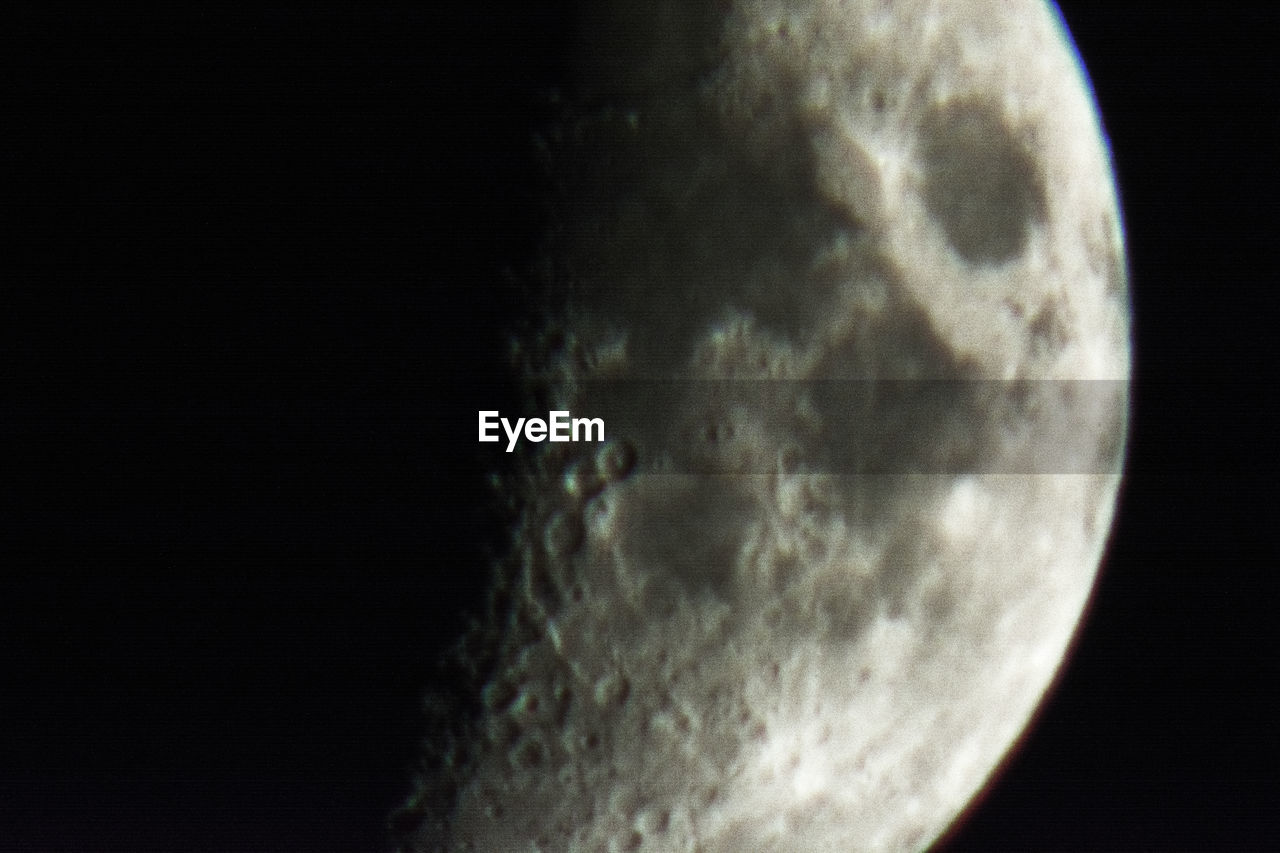 CLOSE-UP OF MOON AGAINST SKY