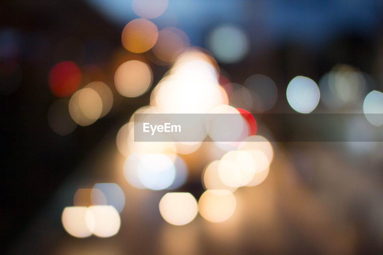 DEFOCUSED IMAGE OF LIGHTS