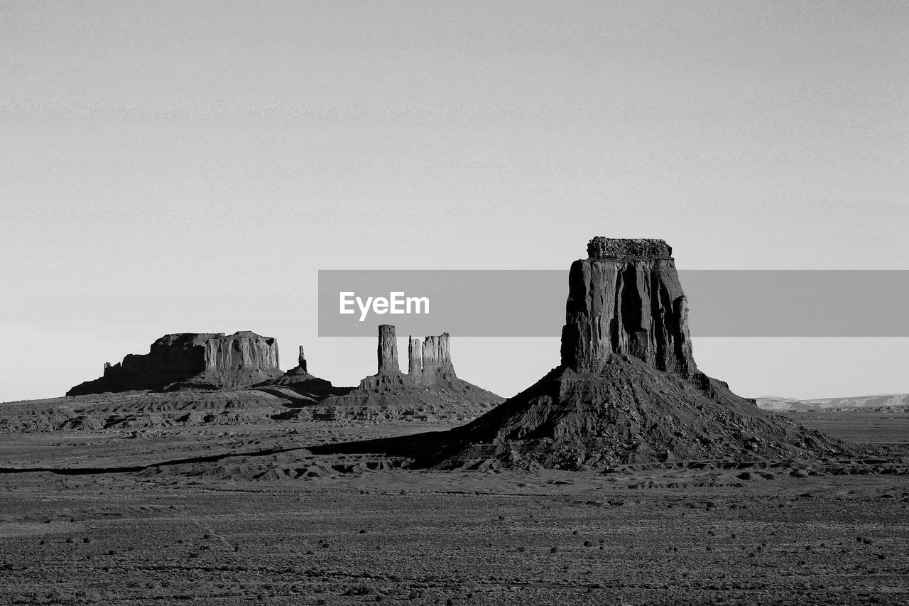 Scenic view of monument valley against sky