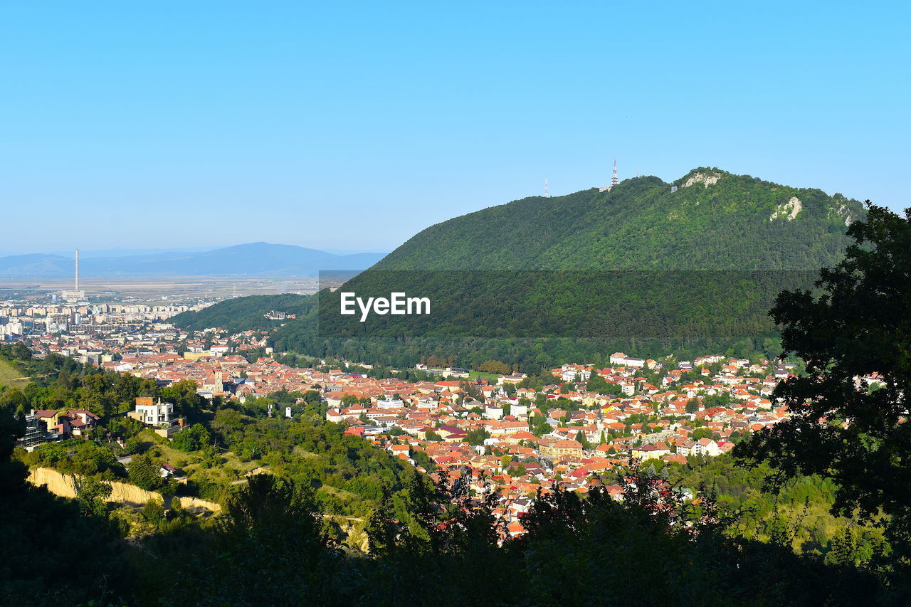 AERIAL VIEW OF TOWNSCAPE AGAINST SKY