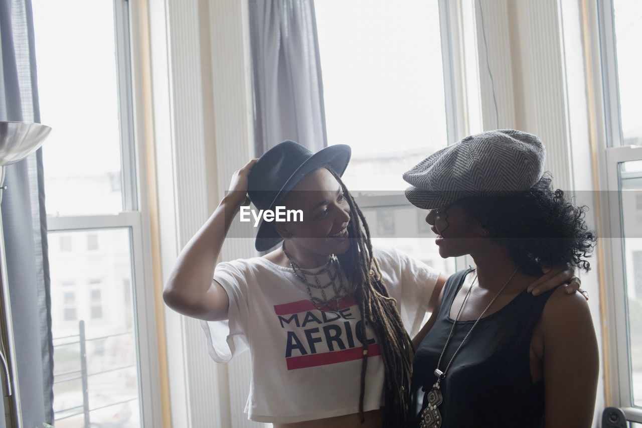 Two stylish young women