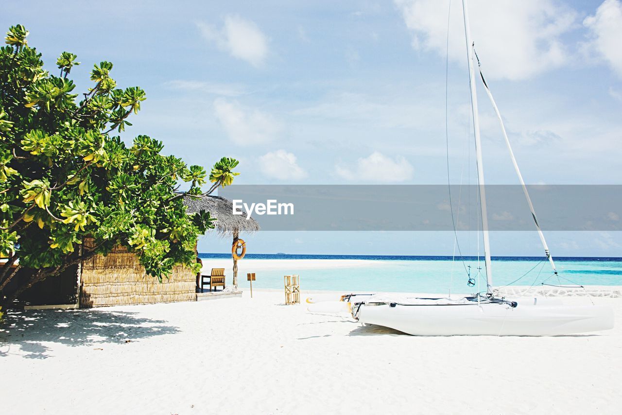 VIEW OF BEACH AGAINST SKY