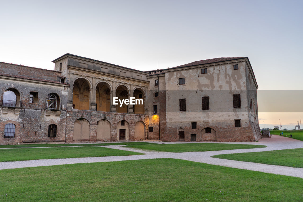 View of historic building against clear sky - mantova castello di san giorgio - palazzo ducale