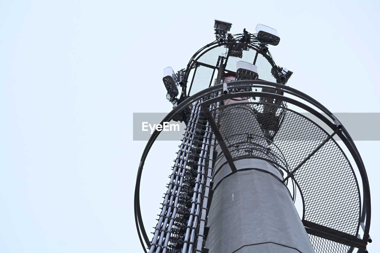 Close up of wireless comunication tower