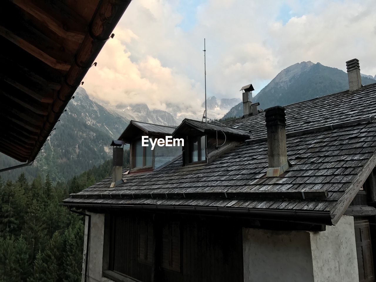 Houses against sky