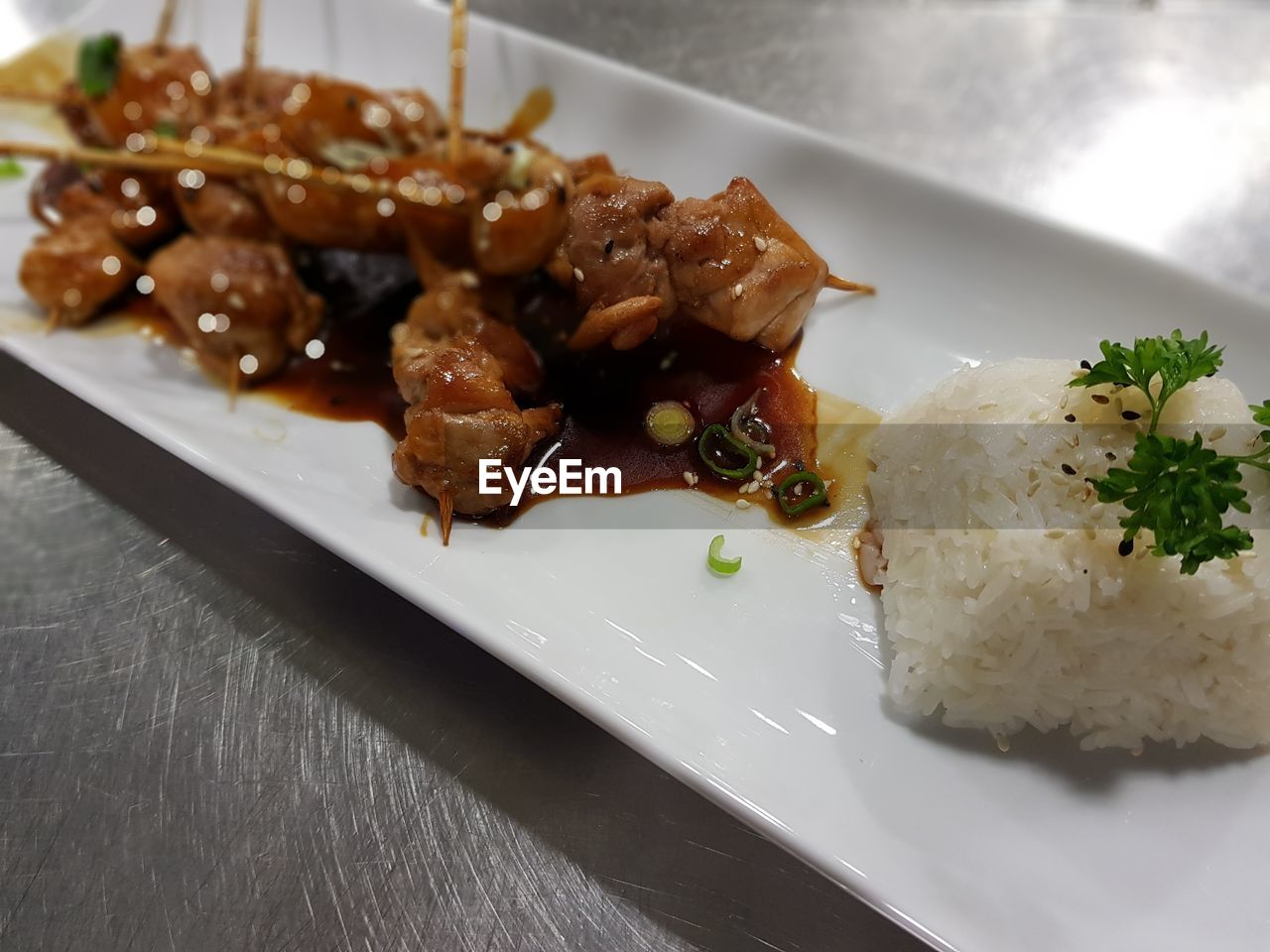 CLOSE-UP OF FOOD SERVED ON PLATE