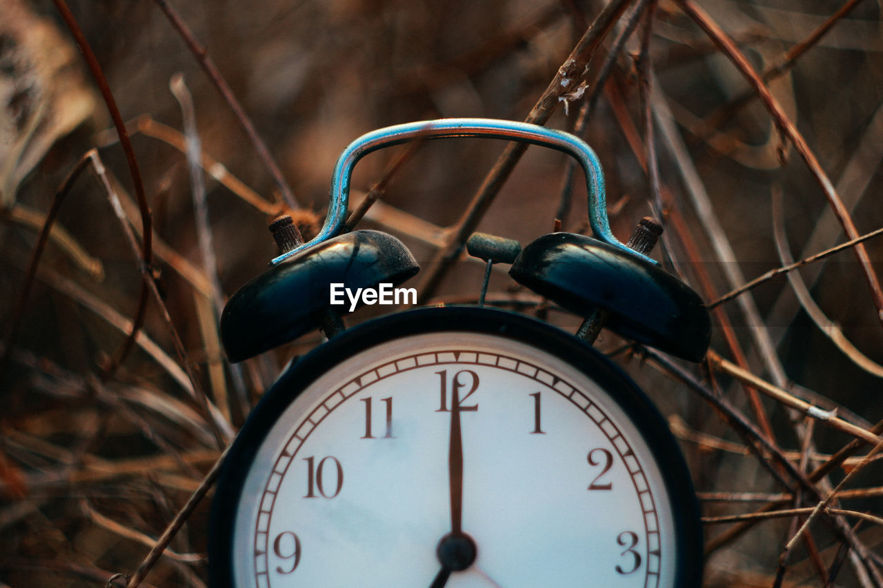 Close-up of clock