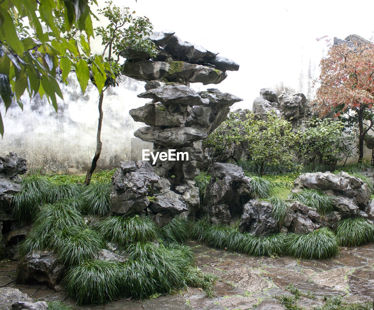 Rock formation at master of the nets garden