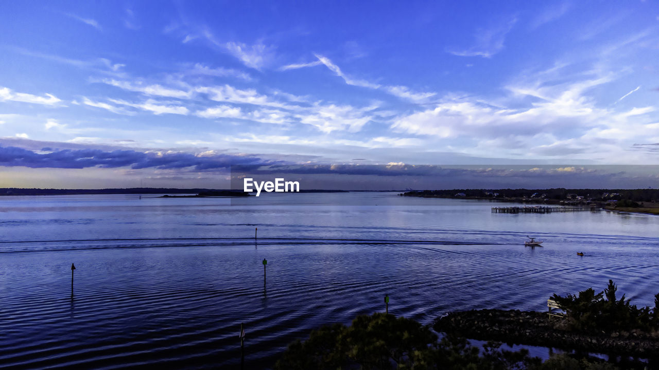 SCENIC VIEW OF SEA AGAINST BLUE SKY