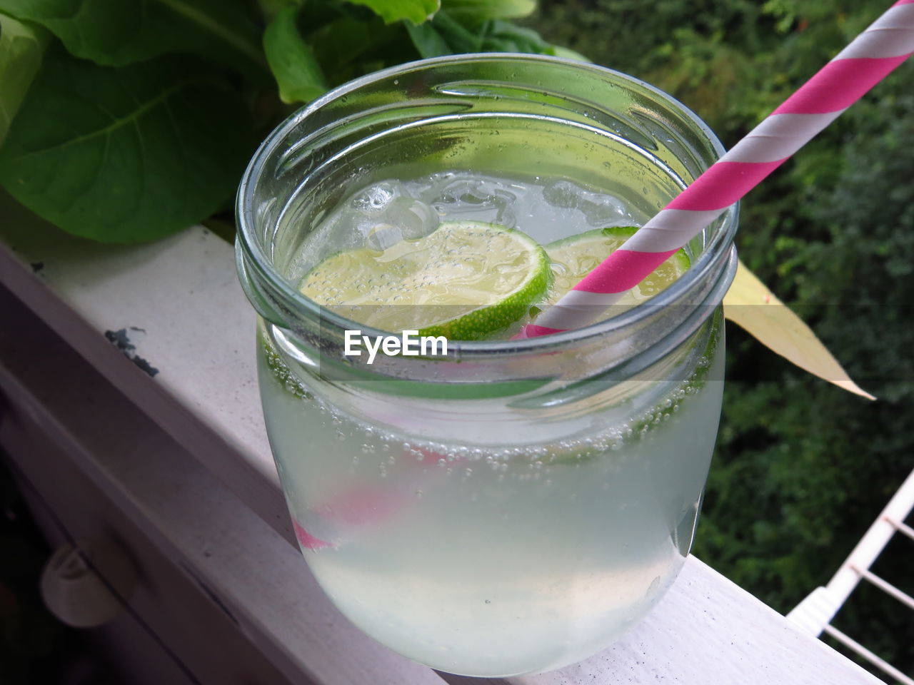 Close-up of drink in glass