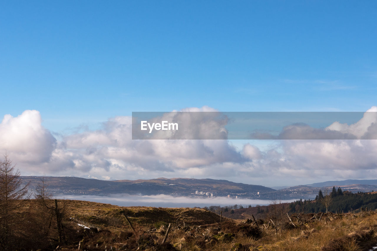 Scenic view of landscape against sky