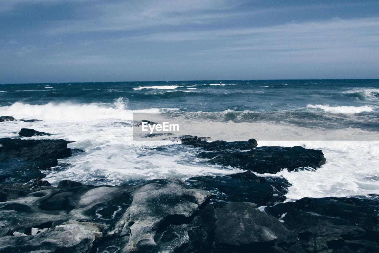 Scenic view of sea against sky