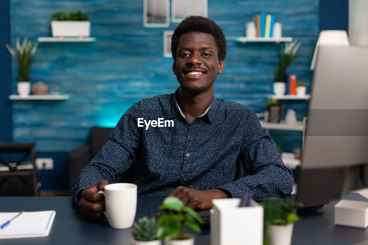 Portrait of a smiling young man