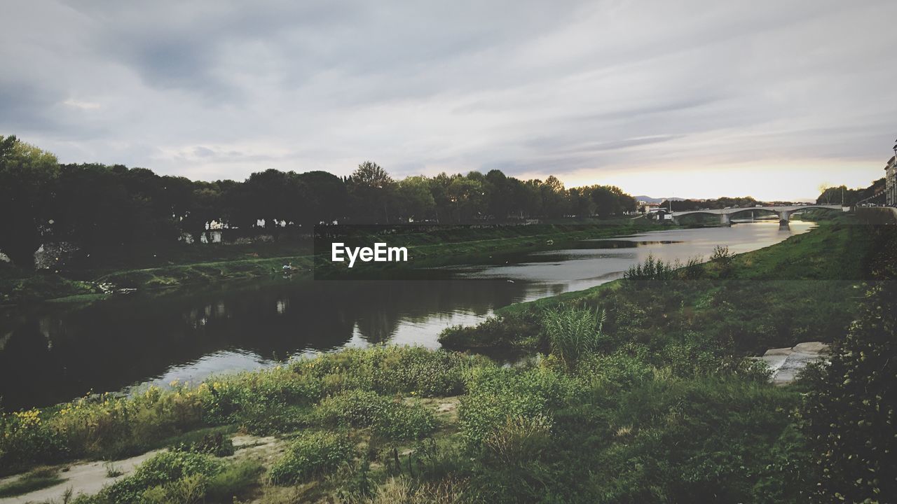 LAKE AGAINST SKY