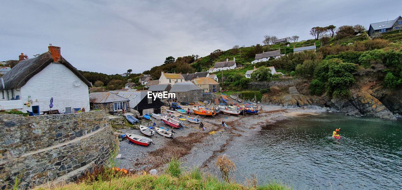 Cornish coastal fishing village