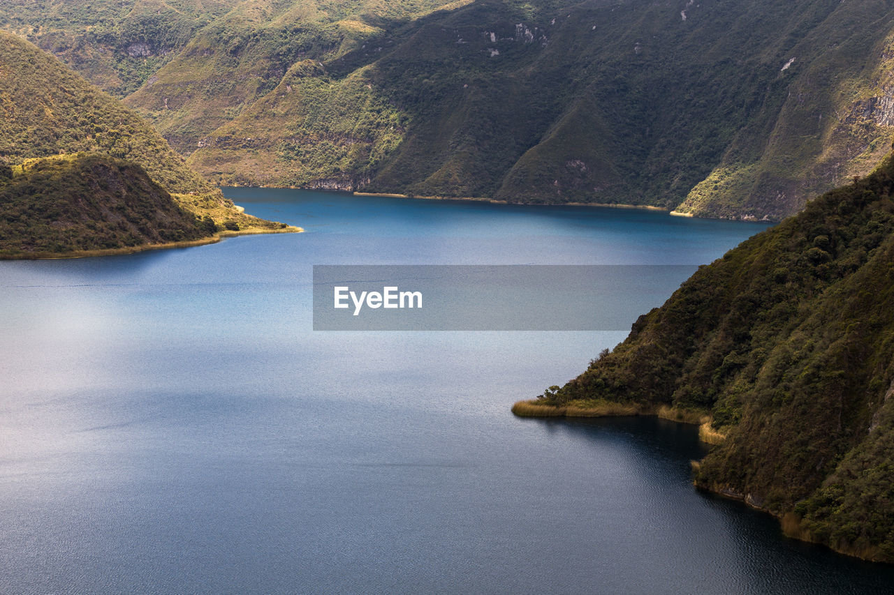 SCENIC VIEW OF SEA AND MOUNTAIN