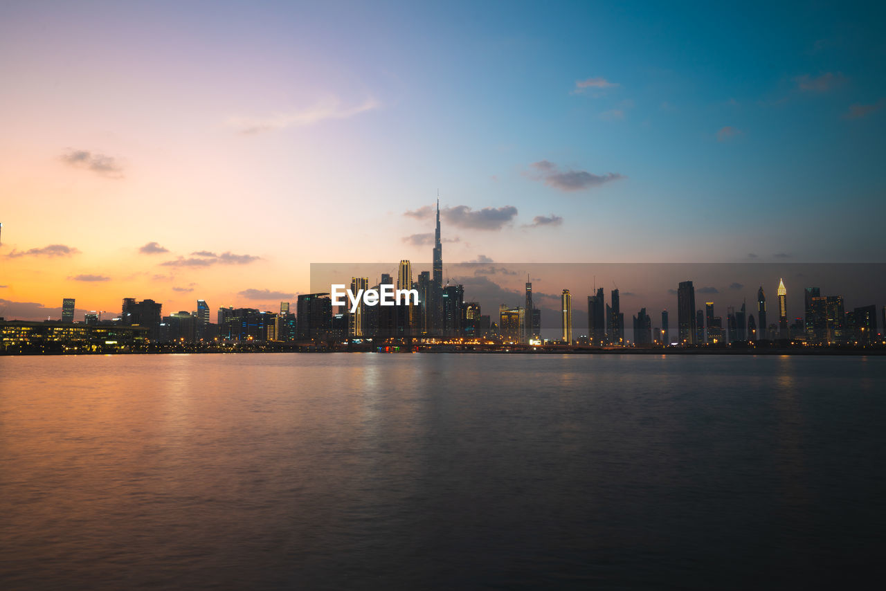 View of city at waterfront