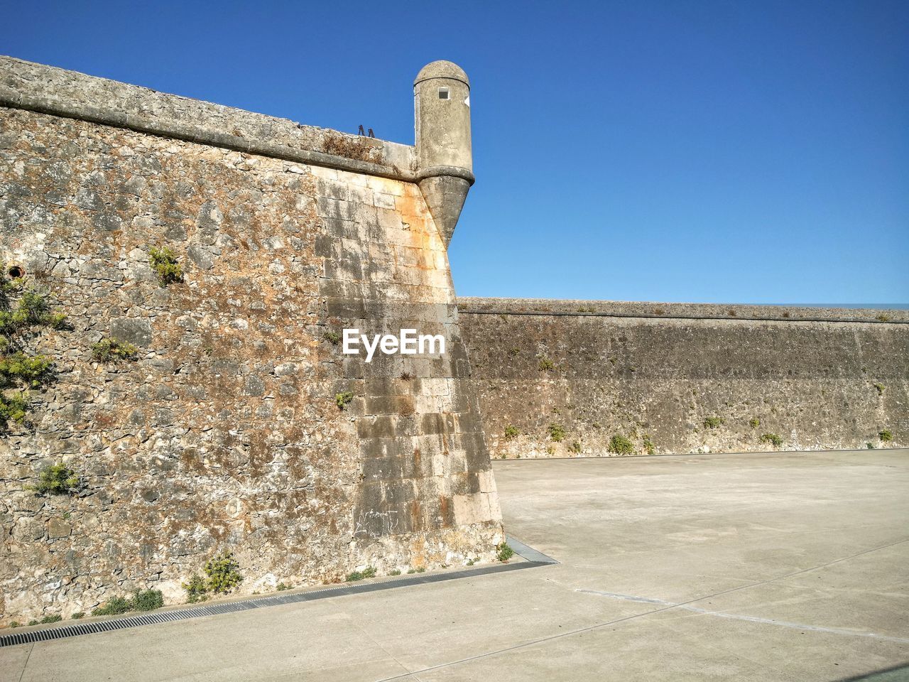 Built structure against clear blue sky