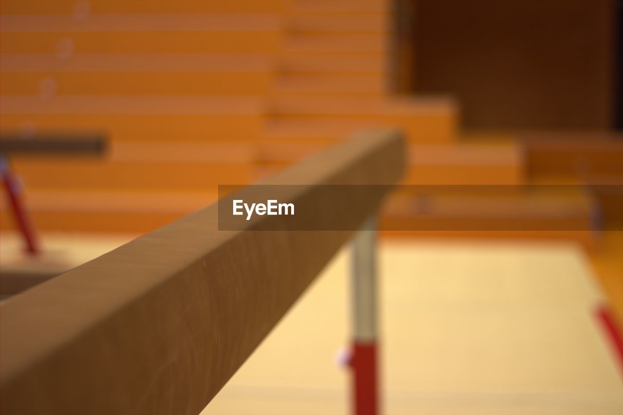 Close-up of parallel bars