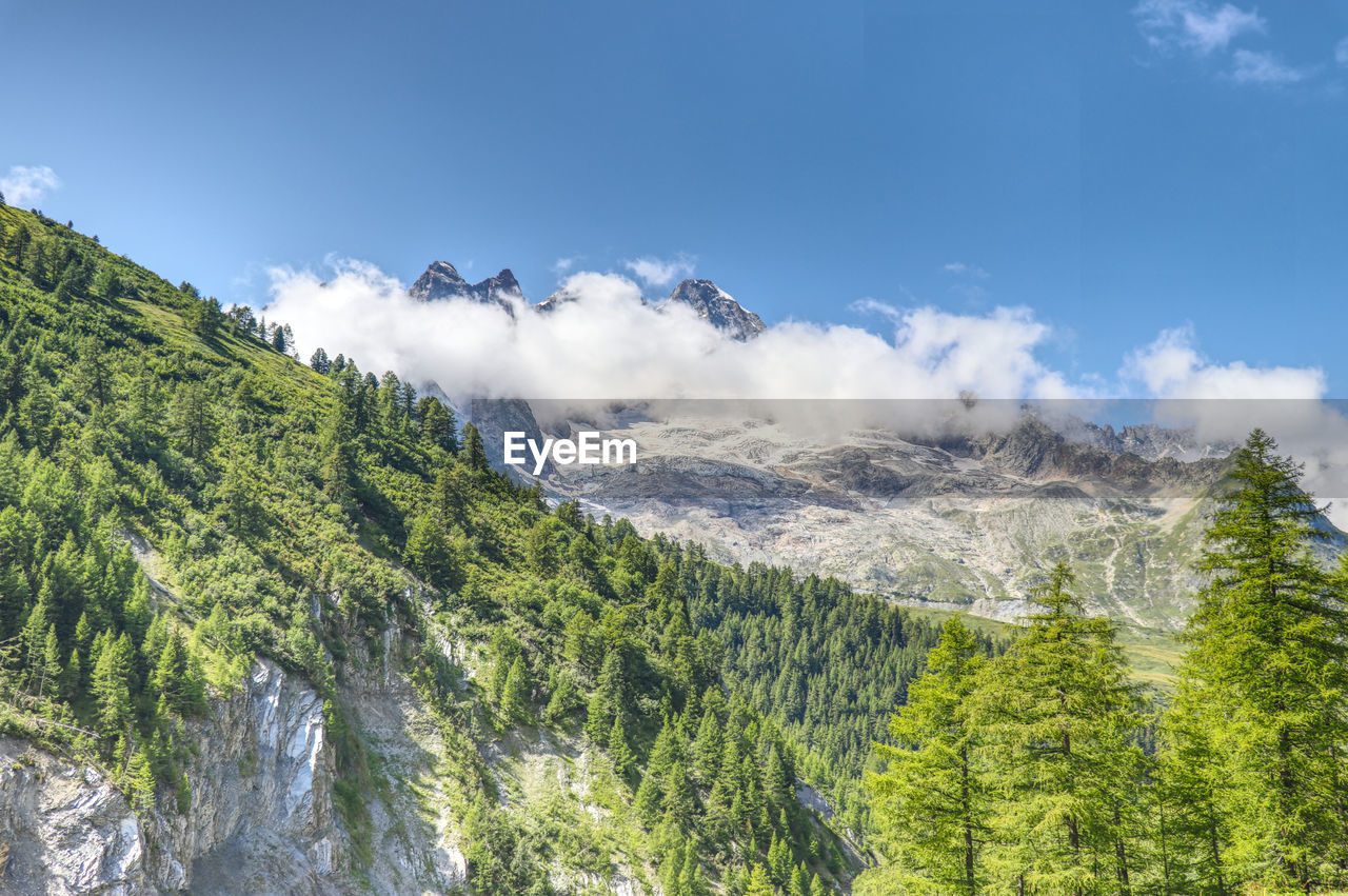 Scenic view of mountain against sky