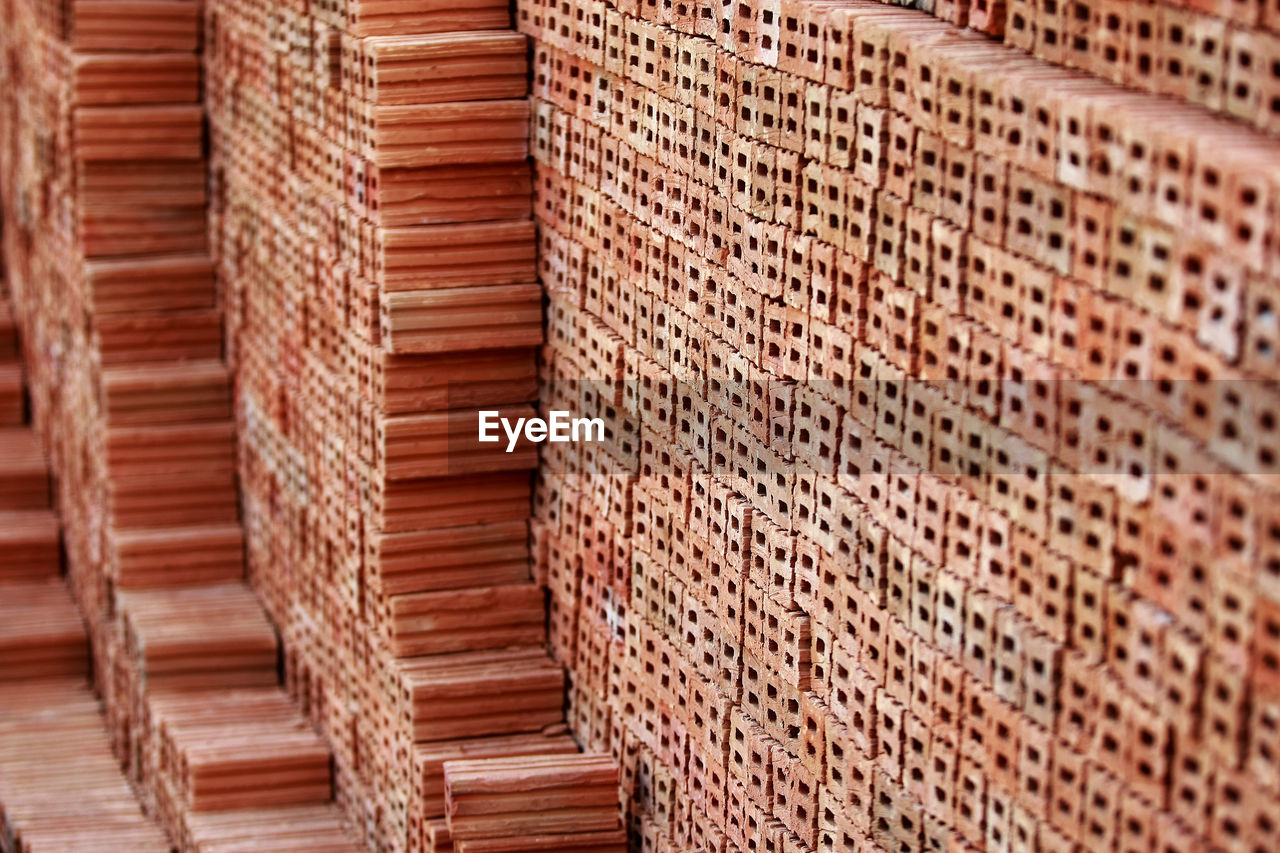 brick, pattern, full frame, wood, backgrounds, no people, wall, brown, brickwork, flooring, textured, large group of objects, architecture, floor, hardwood, day, built structure, repetition, close-up, wall - building feature, interior design, window covering, indoors, in a row, abundance