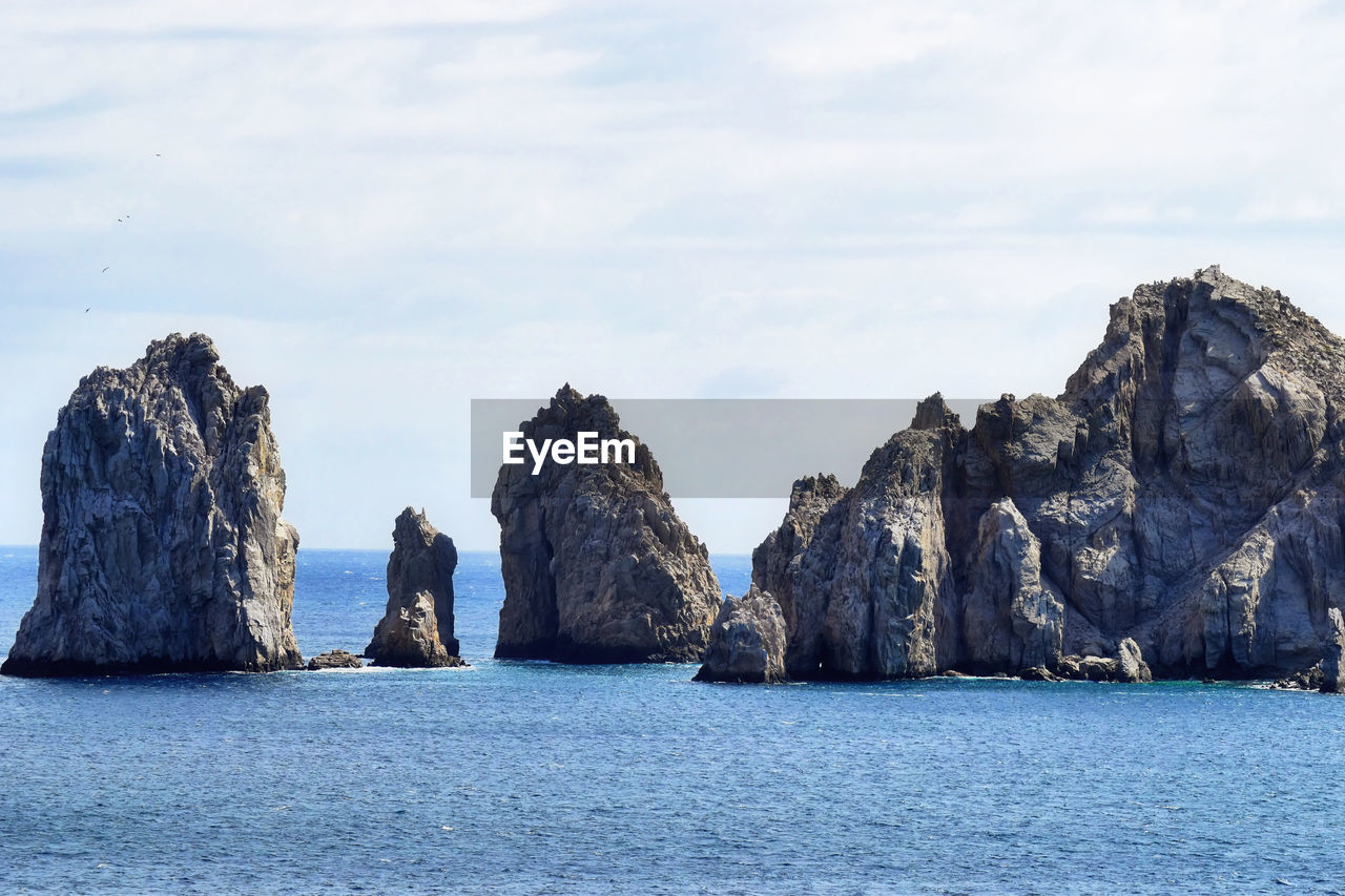 SCENIC VIEW OF SEA AND ROCK FORMATIONS