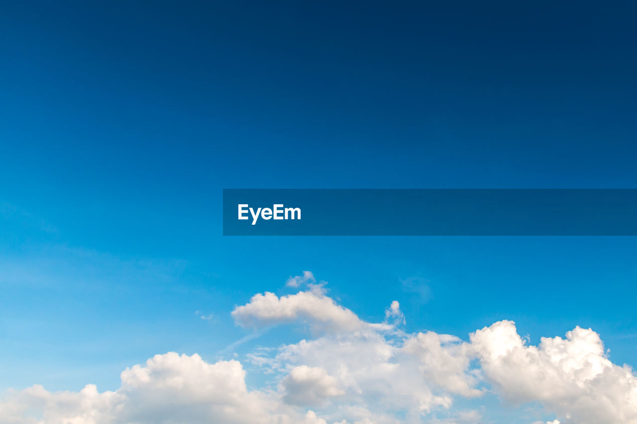 LOW ANGLE VIEW OF BLUE SKY