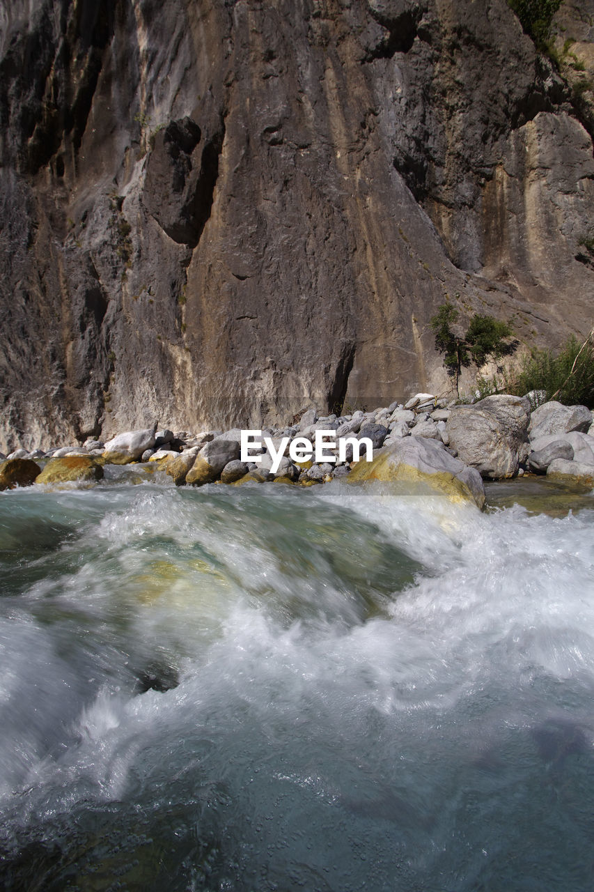 The valbona river in albania