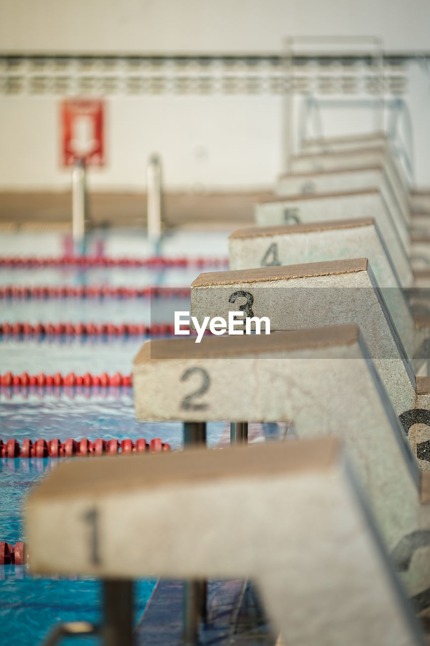 Close up of swimming pool