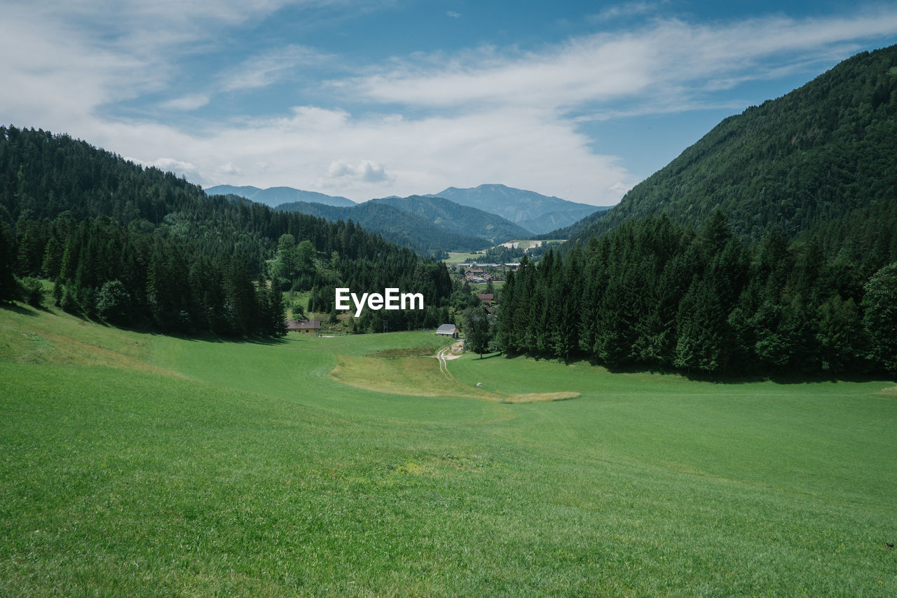 Scenic view of landscape against sky