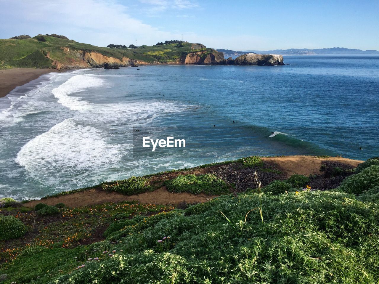 Scenic view of sea against sky