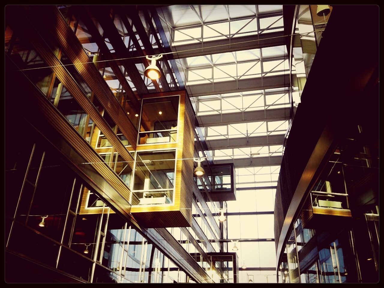 Low angle view of office building